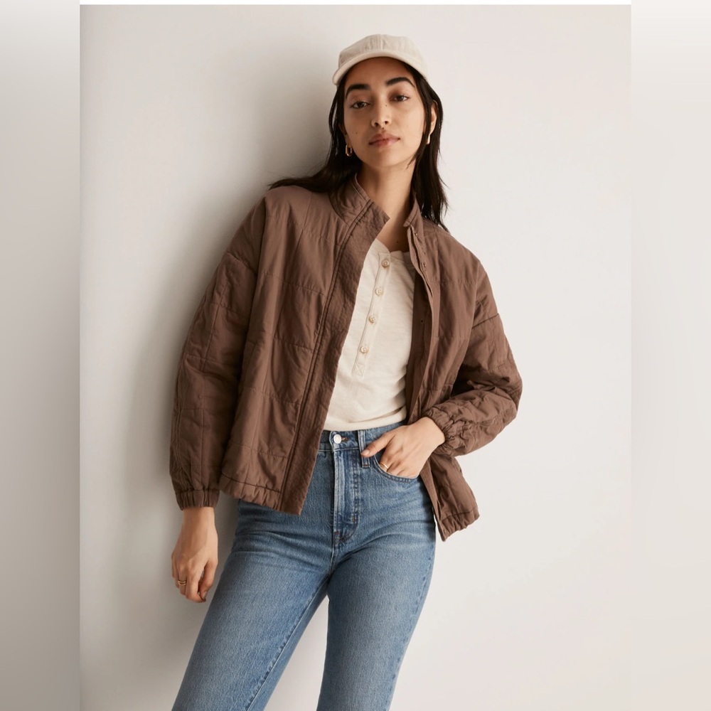 Madewell Quilted Bomber Jacket